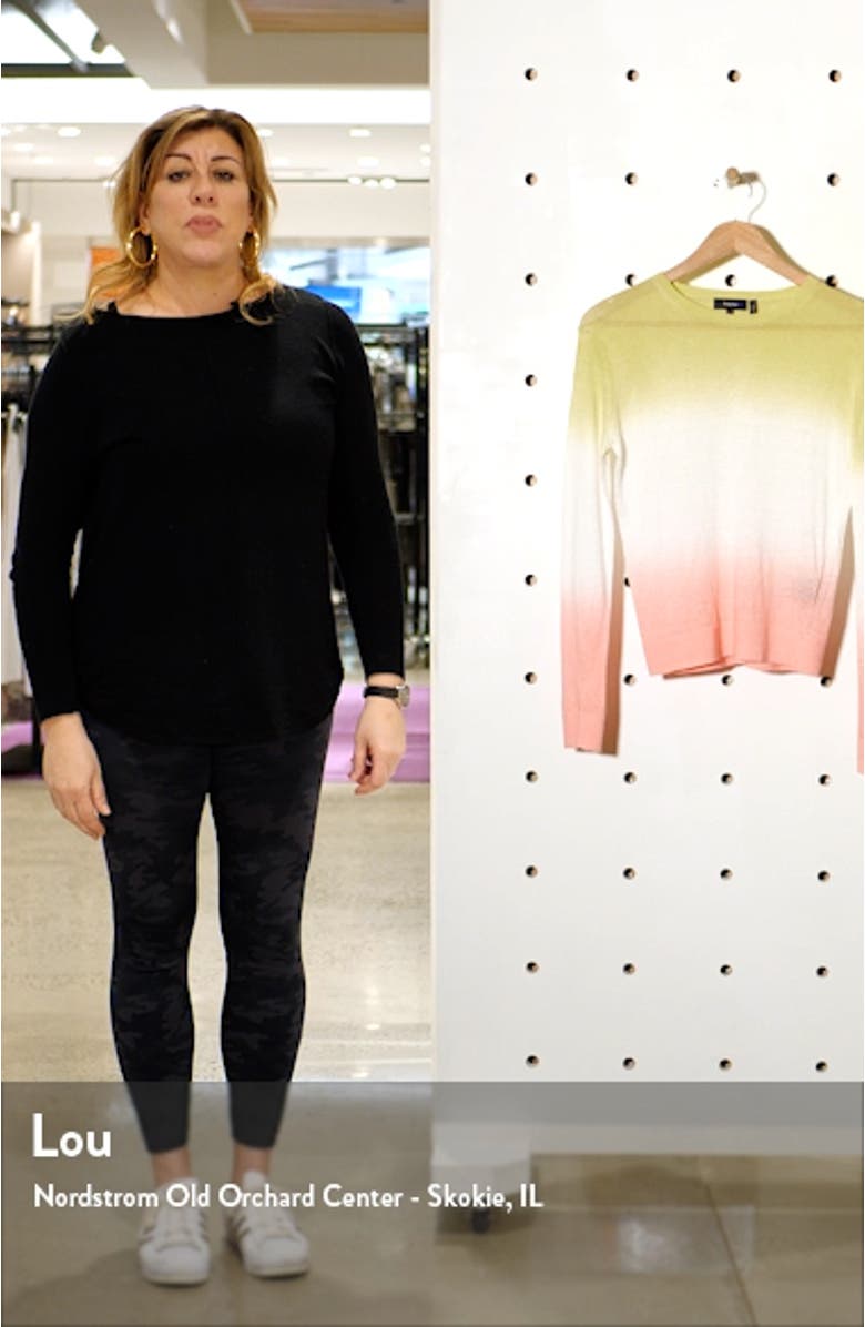 Dual Ombré Linen Blend Sweater, sales video thumbnail