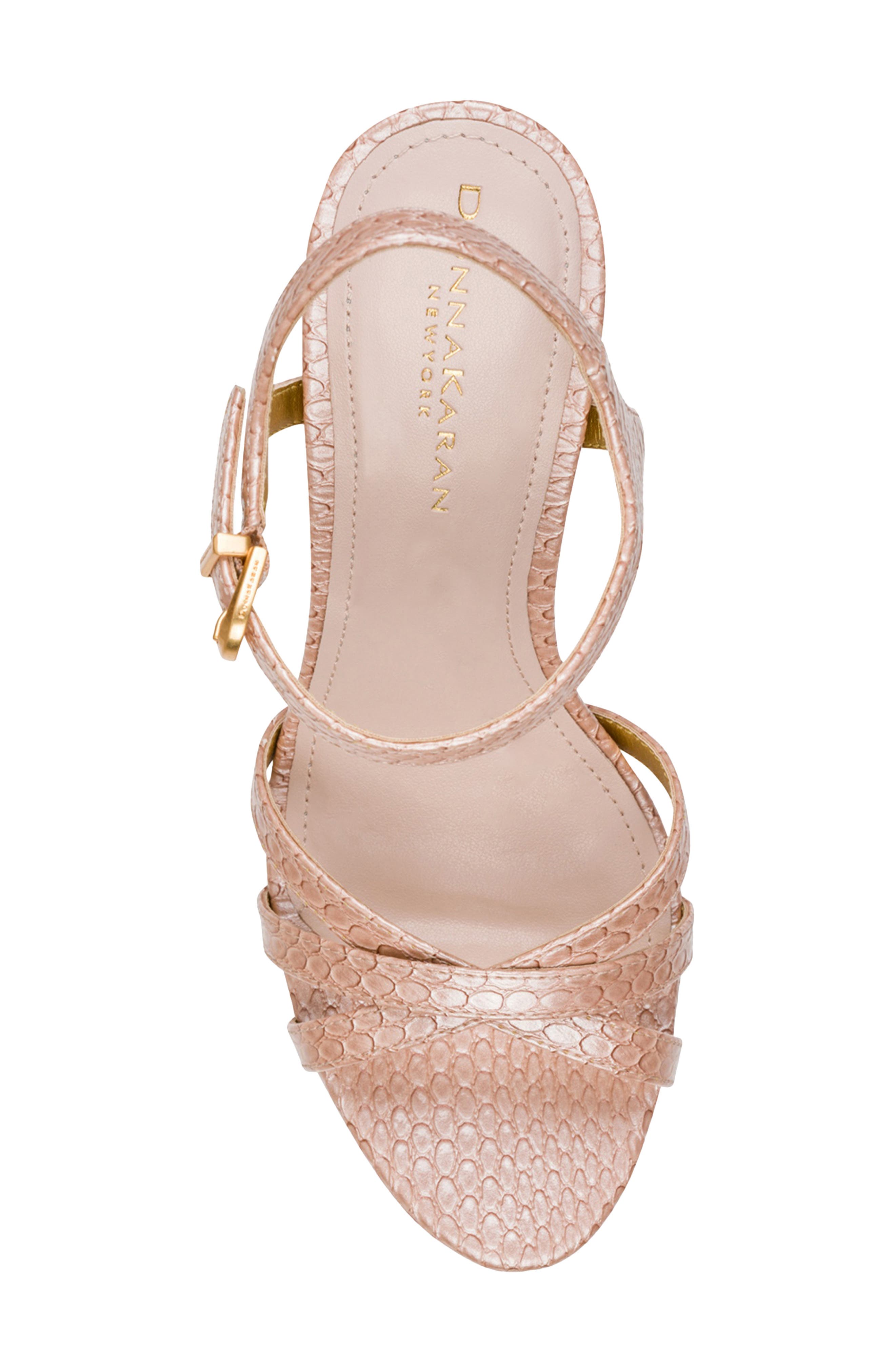 DKNY Spencer Ankle Strap Platform Sandal, Alternate, color, Snow Petal Blush