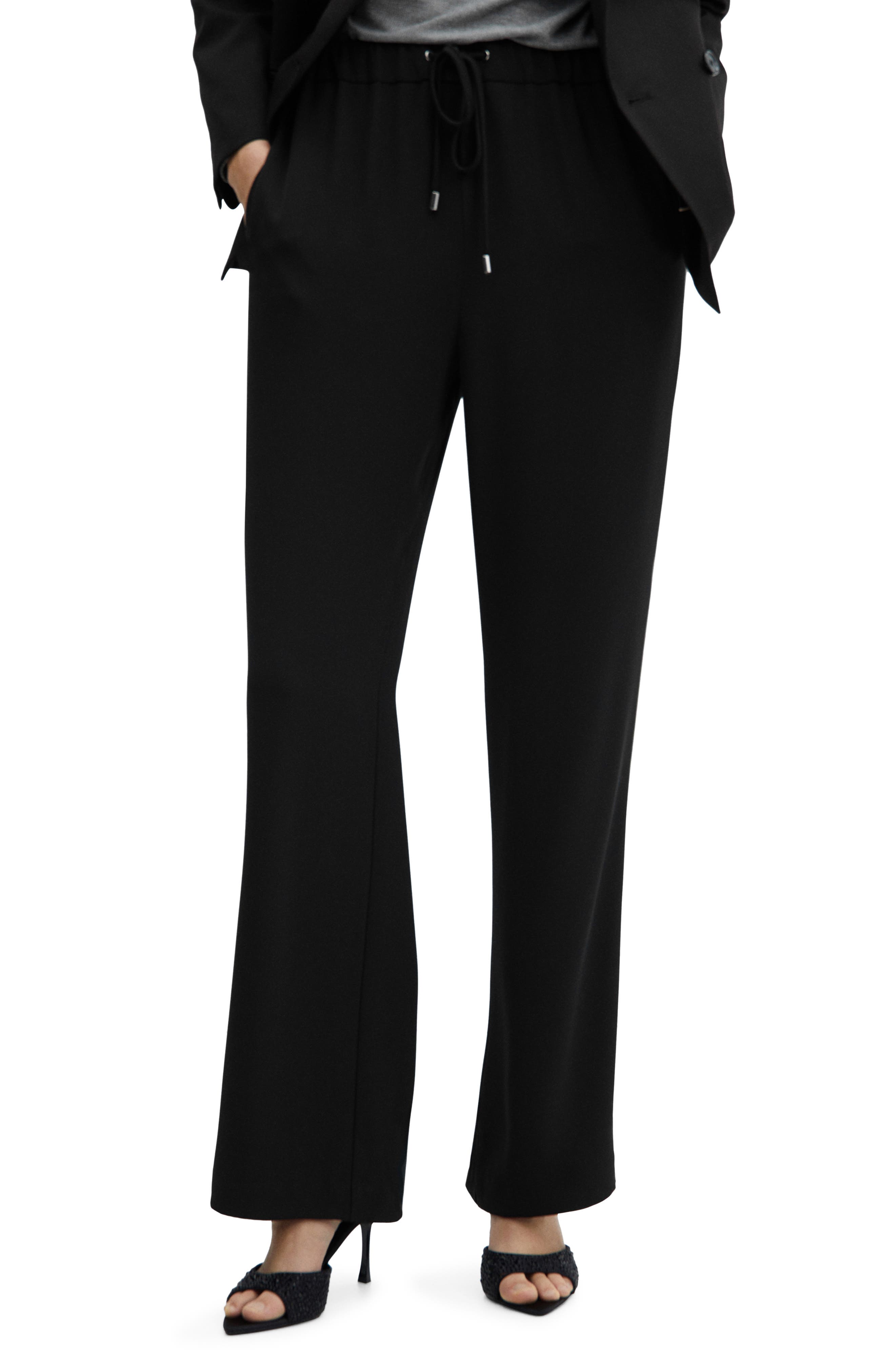 Straight Leg Drawstring Pants