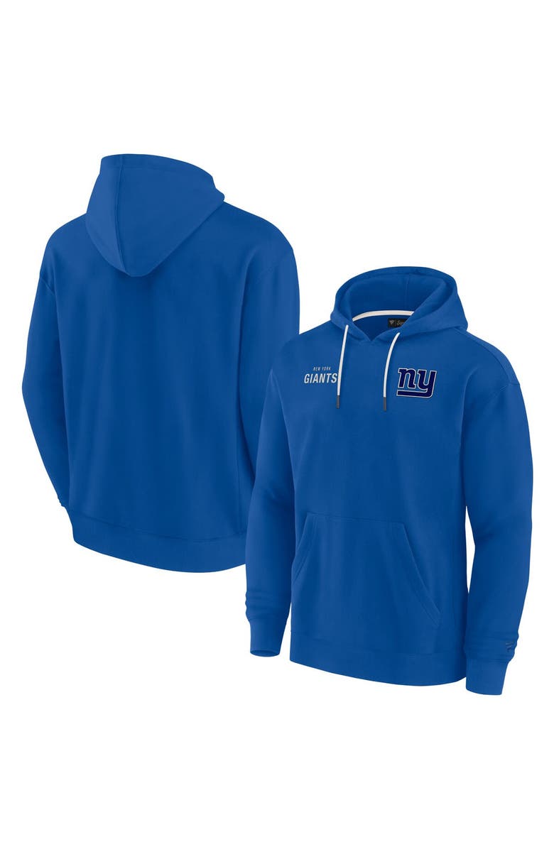 Fanatics Signature Unisex Fanatics Signature Royal New York Giants Elements Super Soft Fleece Pullover Hoodie, Main, color, Royal
