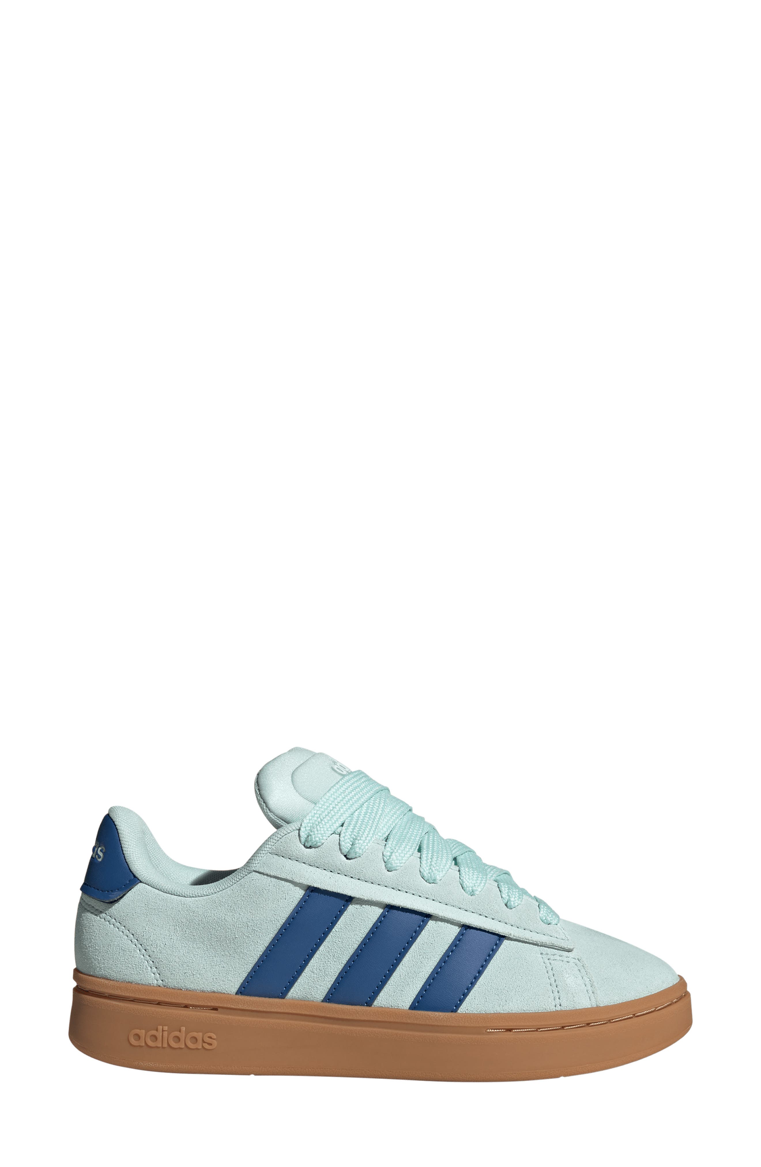 adidas Grand Court Alpha Sneaker, Alternate, color, Halo Mint/ Royal Blue/ Gum