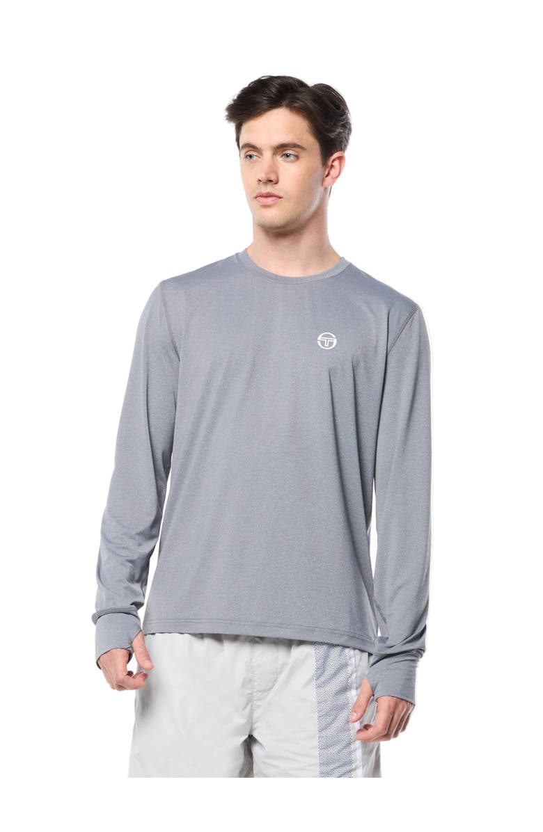 Sergio Tacchini Attivo Damarindo Long Sleeve Tee, Main, color, Quiet Gray