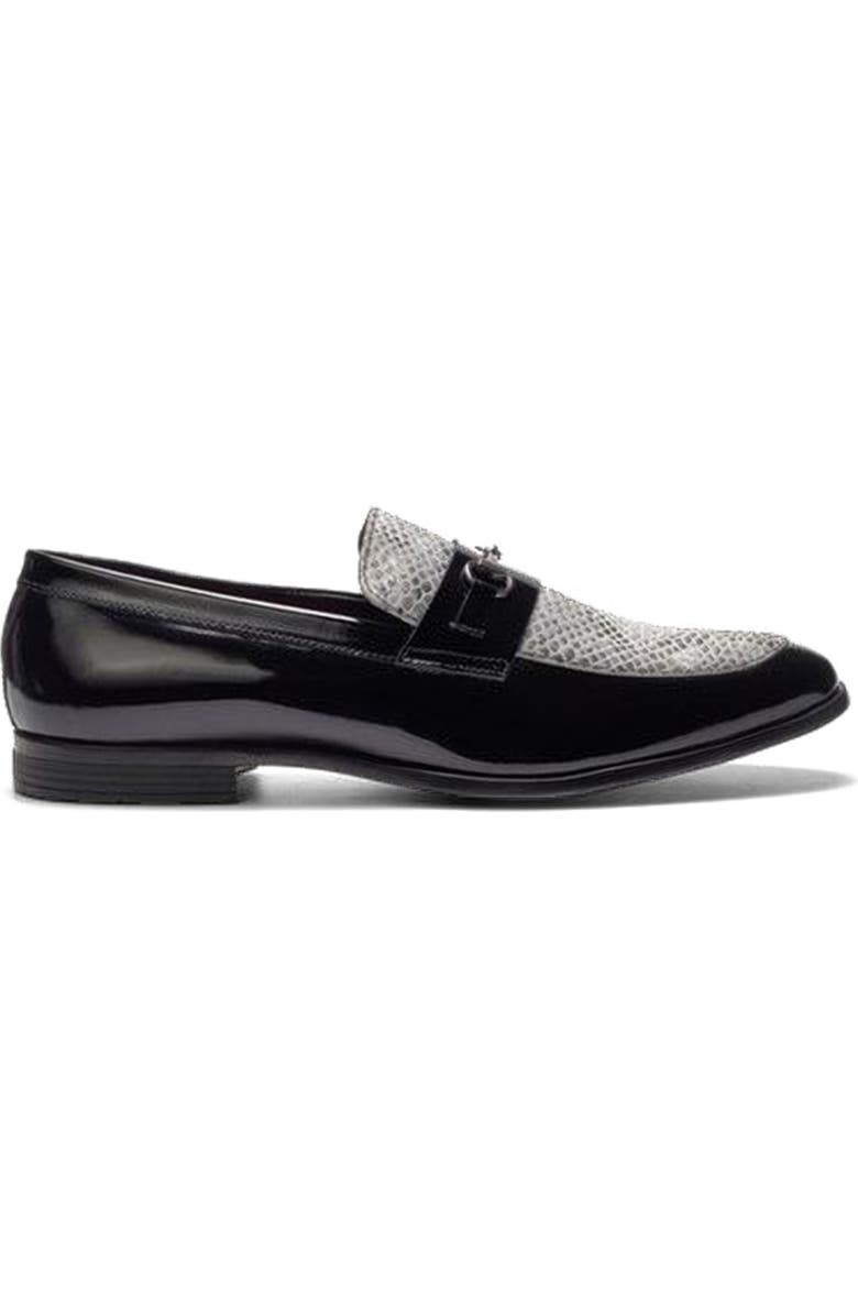 CARLOS SANTANA Maestro Bit Loafer, Main, color, Black Snake Print