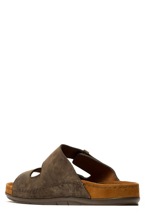 Rodd & Gunn Ranfurly Slide Sandal In Chocolate