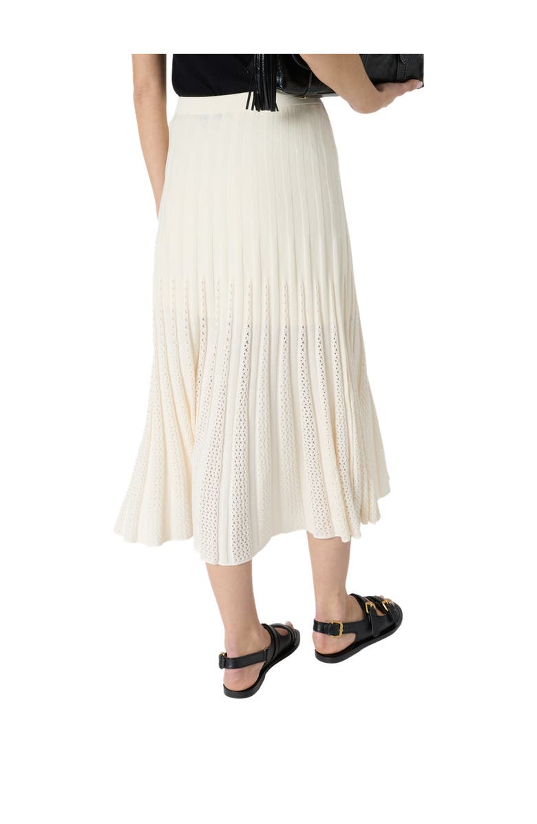 GERARD DAREL Jocelyna Ribbed Knit Midi Skirt, Alternate, color, Ecru