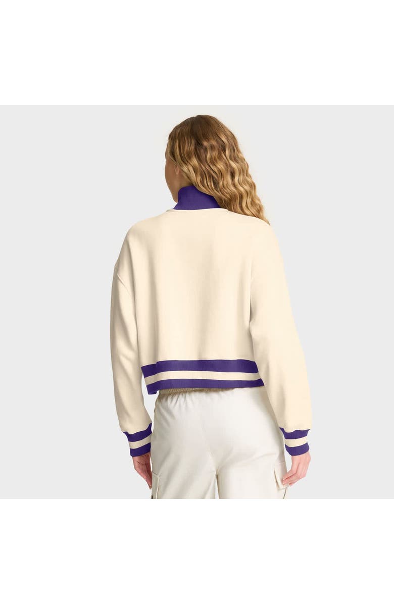 Nike Women's Nike Tan LSU Tigers Legacy Half-Zip Sweatshirt, Alternate, color, Cream