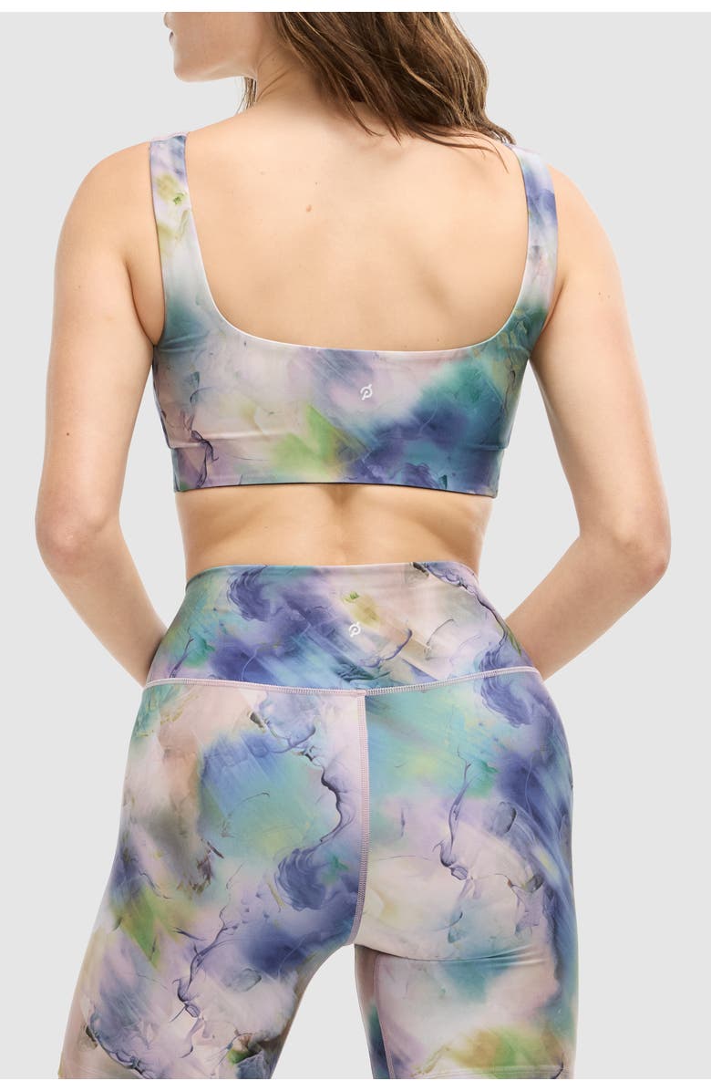 Peloton Cadent Square Neck Longline Bra, Alternate, color, Abby L Print