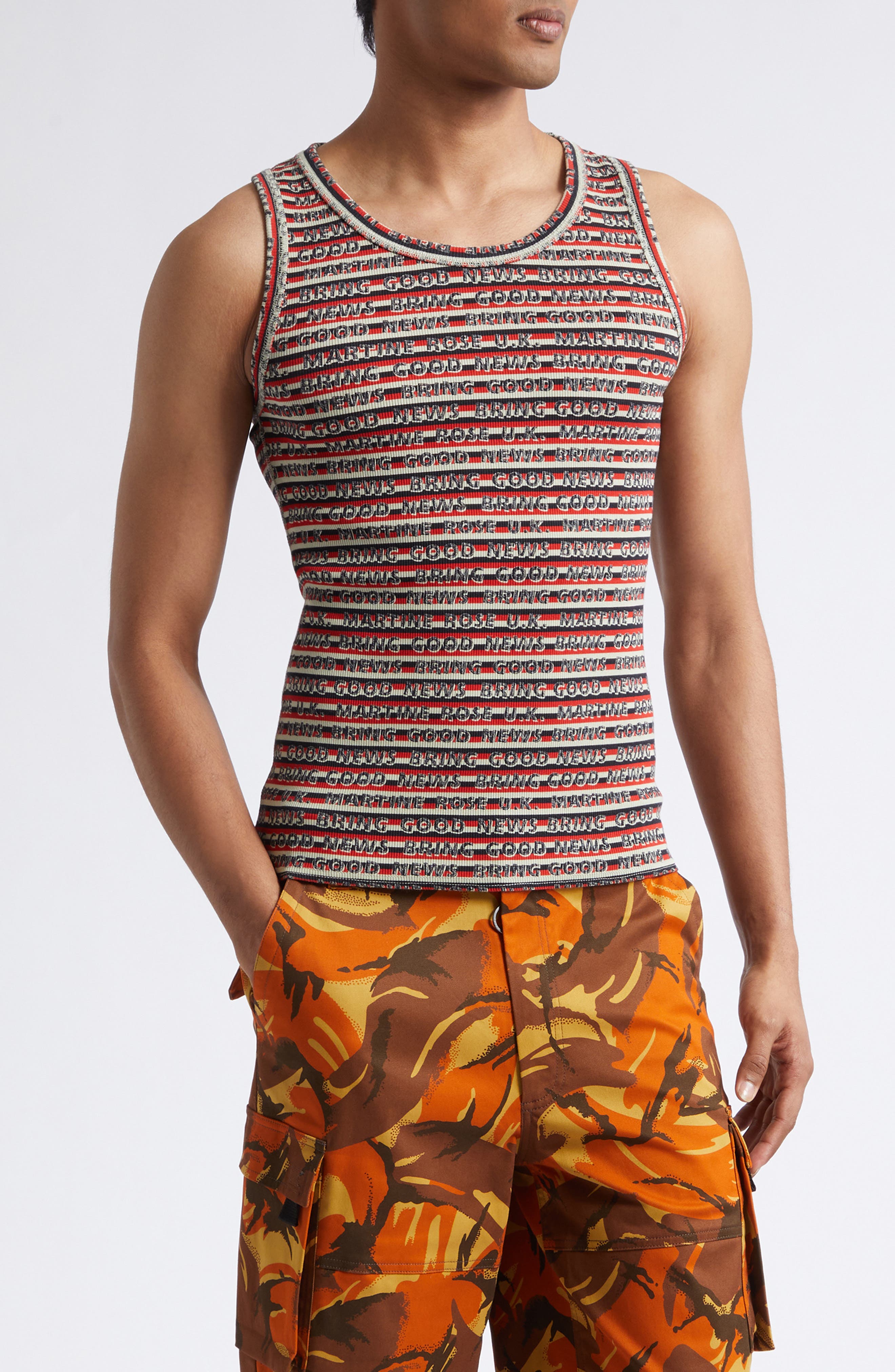Camouflage Utility Cargo Shorts - image 2