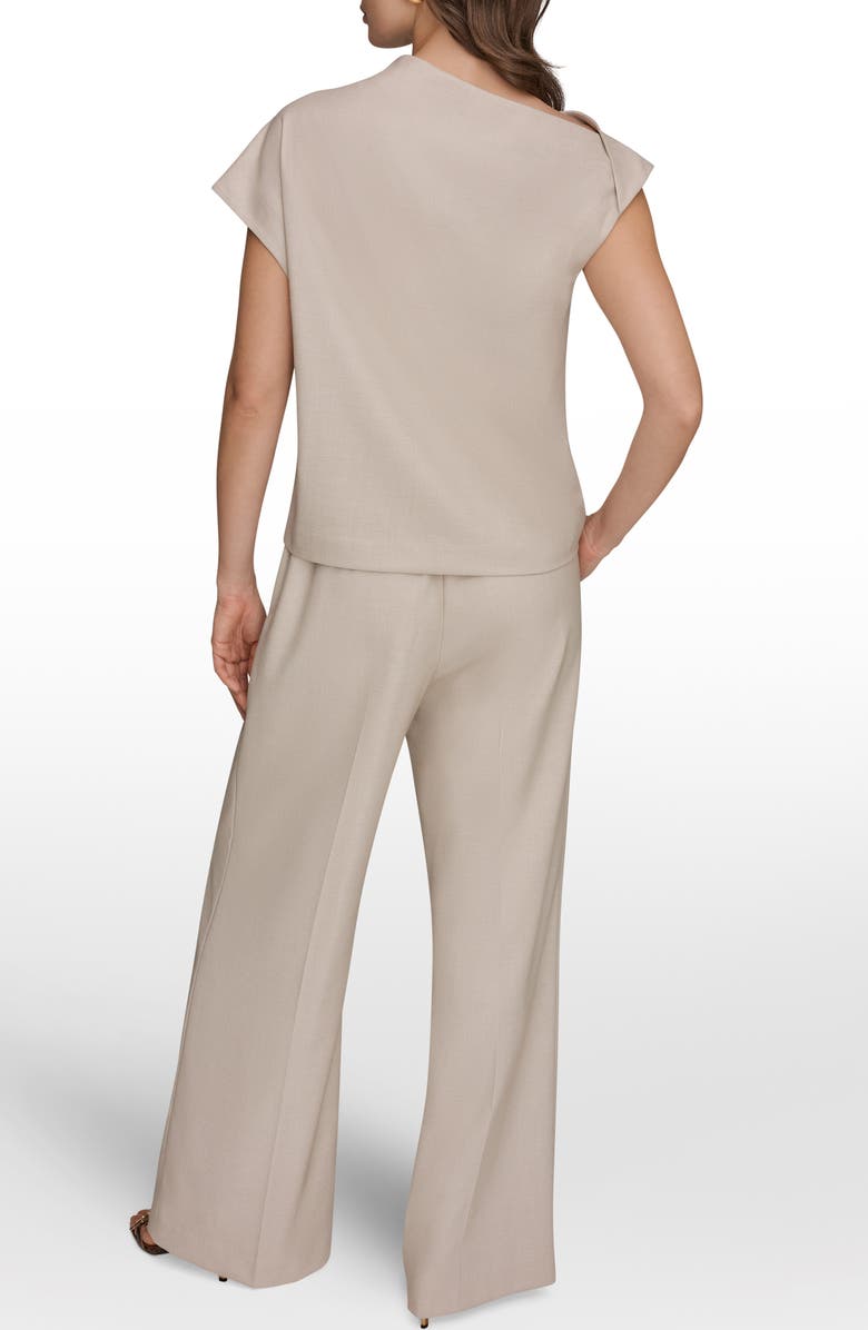 Donna Karan New York Drape Pleated Top, Alternate, color, Tuscan Grey