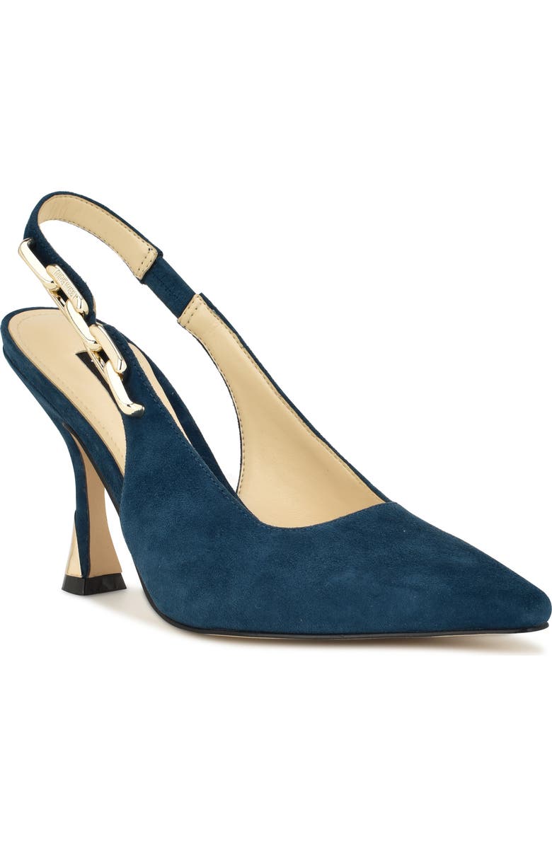 Nine West Veroni Slingback Pointed Toe Pump, Main, color, Dbl01