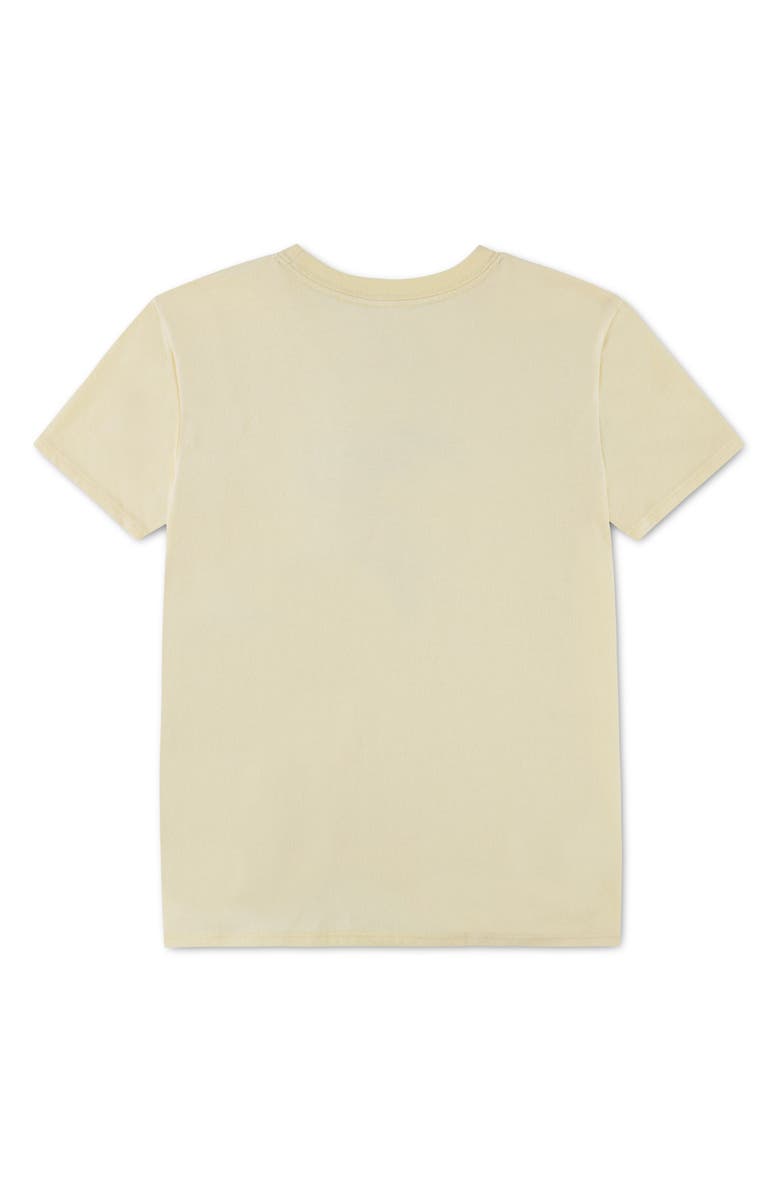 abercrombie kids Kids' Miami Beach Knotted Hem Graphic T-Shirt, Alternate, color, Anise Flower