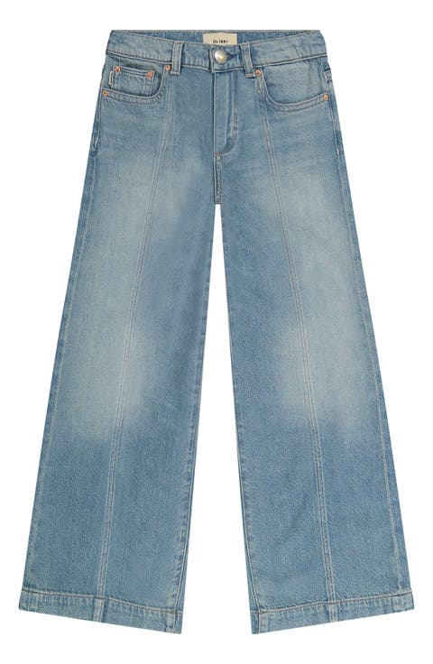 Kids' Nini Low Rise Wide Leg Jeans