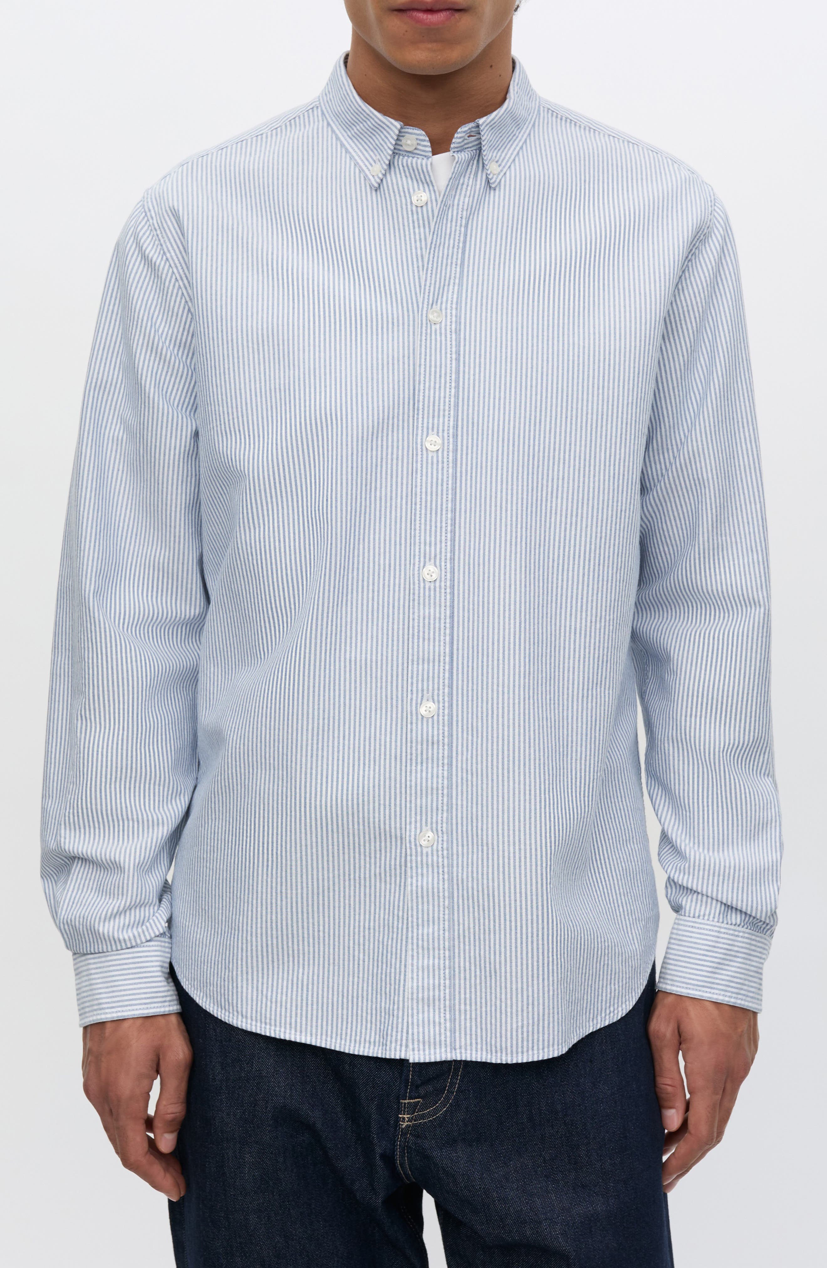 selected OXFORD NARROW STRIPE