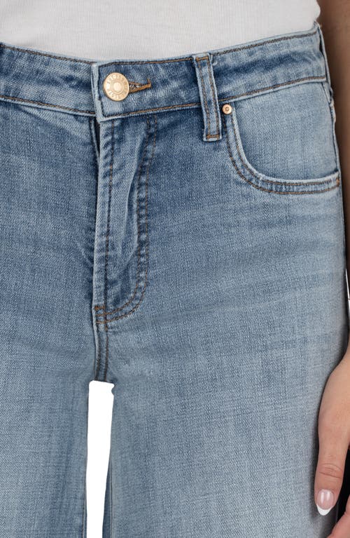 Kut From The Kloth Blake Raw Hem Mid Rise Super Flare Jeans