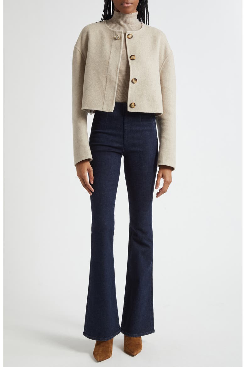 Philips Crop Wool Blend Jacket, Alternate, color, OATMEAL MELANGE