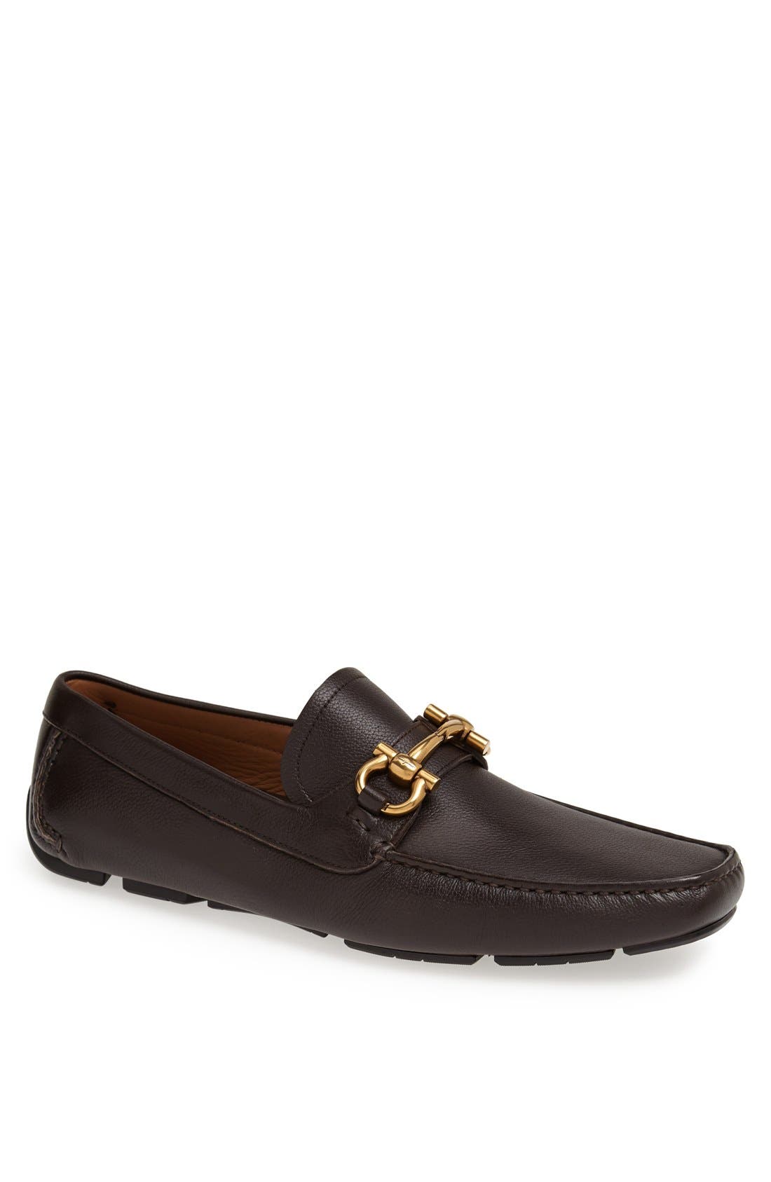 Salvatore Ferragamo 'Parigi' Driving Shoe, Main, color, HICKORY