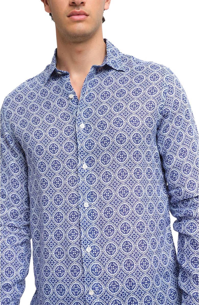 Peninsula Swimwear Montecristo Linen Shirt, Alternate, color,