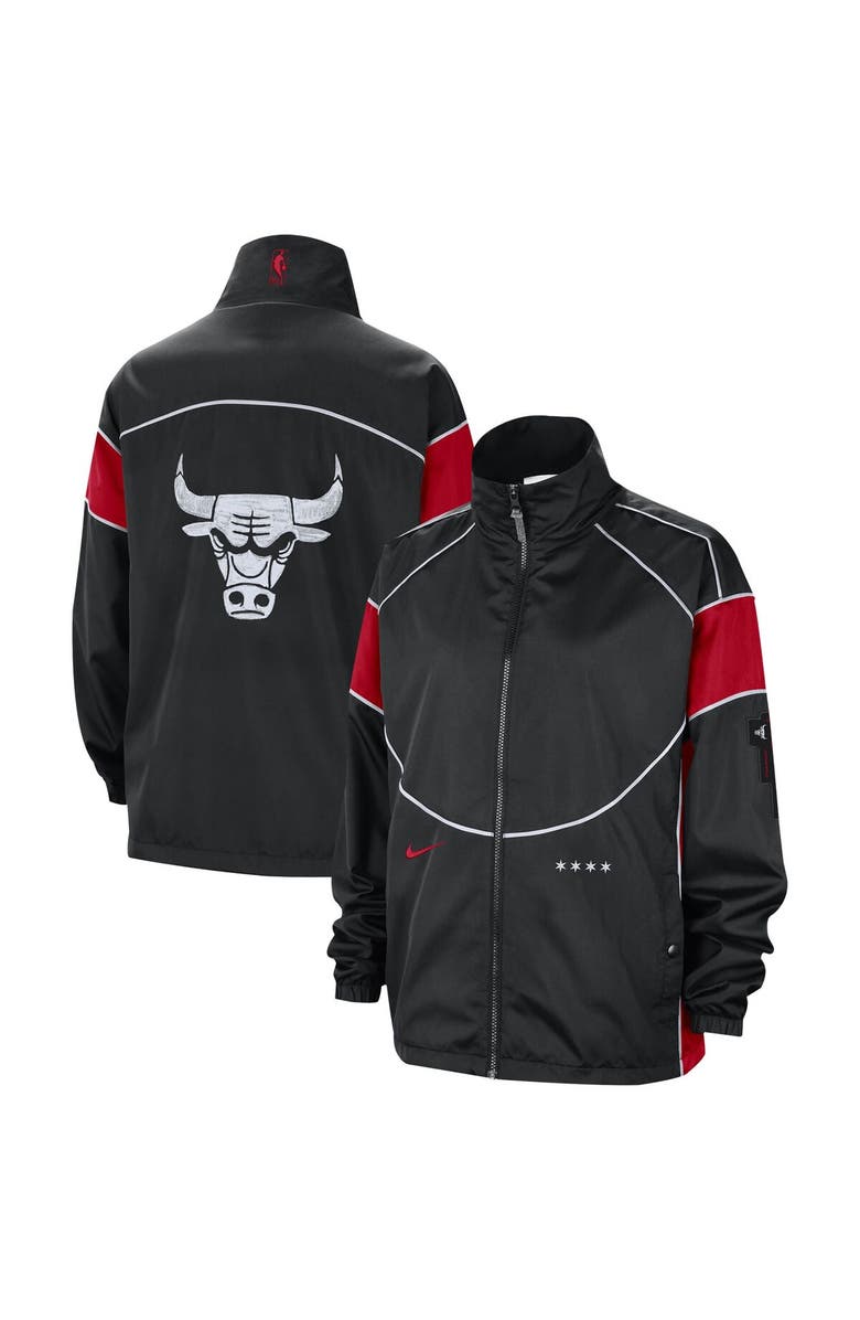 Nike Women's Nike Black Chicago Bulls 2023/24 City Edition Courtside Swoosh Fly Full-Zip Jacket, Main, color, 