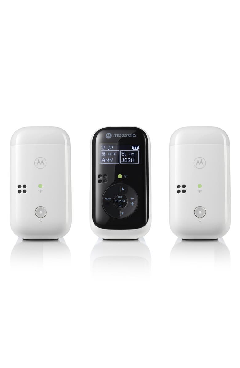 Motorola PIP15-2 Multi HD Audio Baby Monitor with 2 Baby Units, Main, color, White