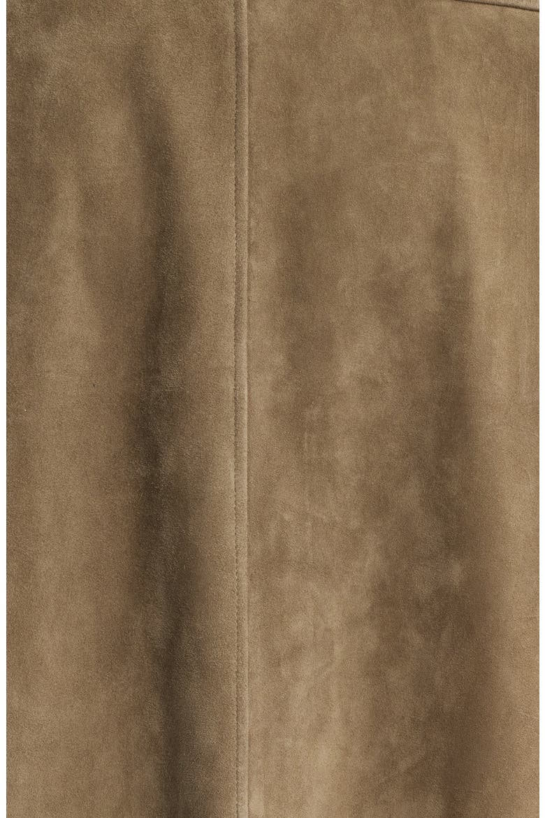 Suede Shirt Jacket, Alternate, color, DARK BEIGE