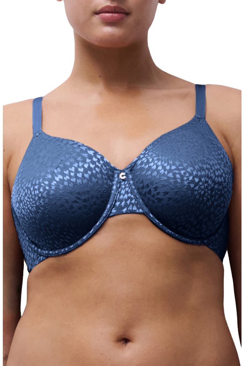 Magique Underwire Back Smoothing Minimizer Bra, Main, color, CERAMIC BLUE