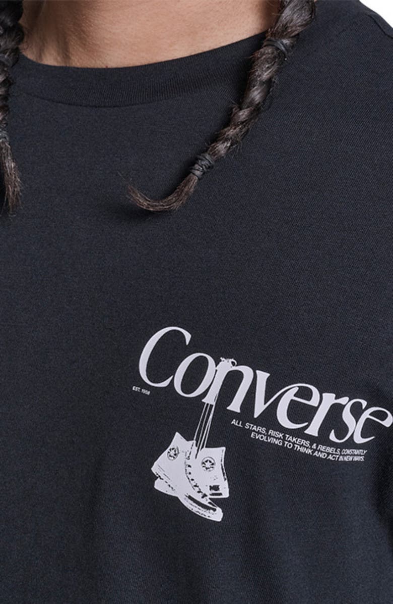Converse Men's Hanging Shoes T-Shirt, Alternate, color, Converse Black