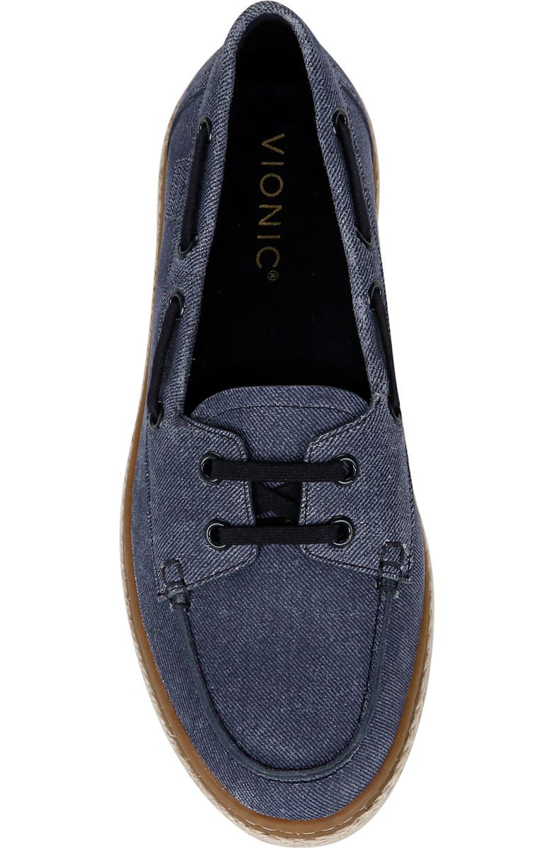 Vionic Bay Loafer Boat Shoe, Alternate, color, Dark Denim