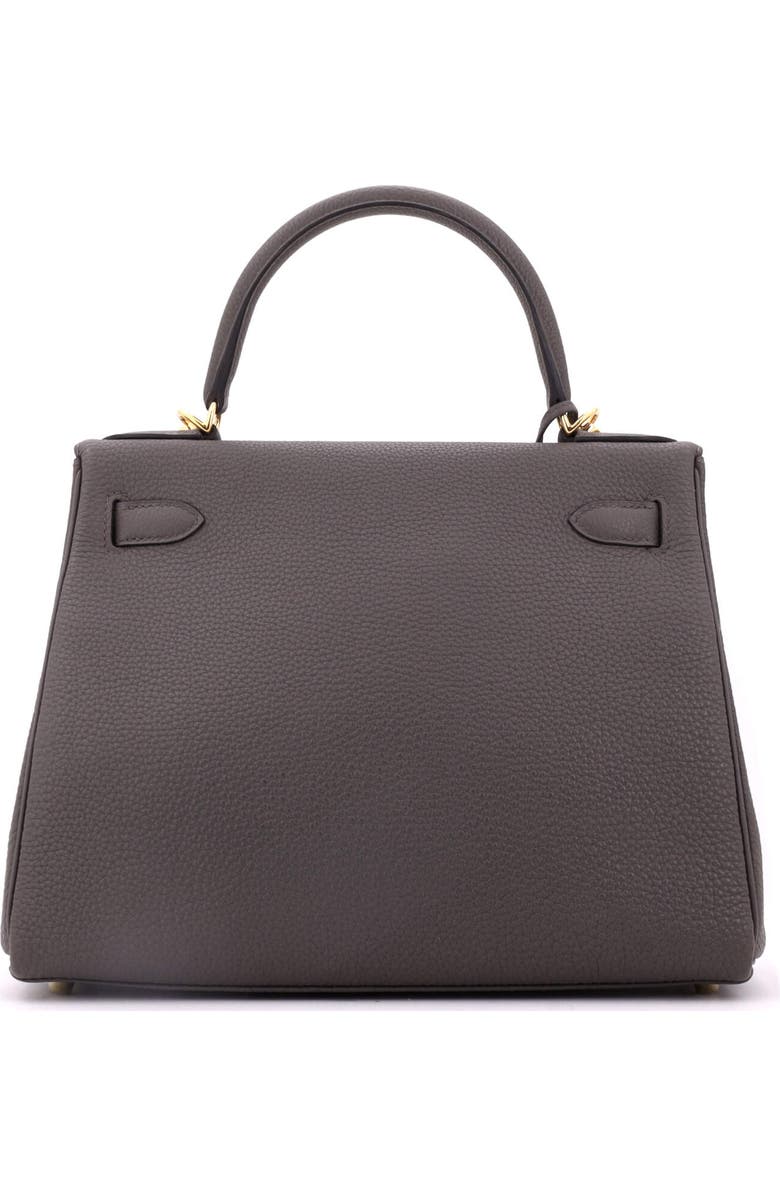 Pre-Owned Hermes Kelly Handbag Grey Togo with Gold Hardware 28, Alternate, color, Etain