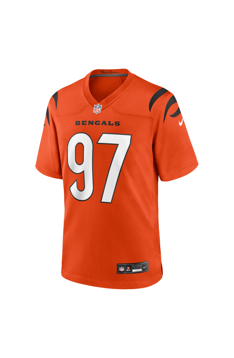 Nike Men's Nike Dexter Lawrence II Orange Cincinnati Bengals Game Jersey, Alternate, color, Orange