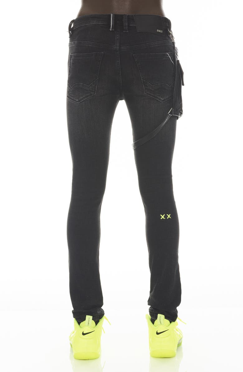 Cult of Individuality Punk Super Skinny Jeans, Alternate, color, 