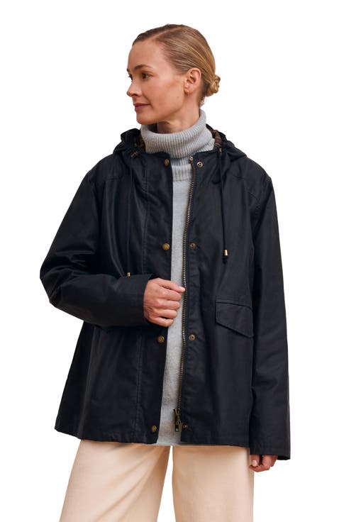 British Pleat Back Waxed Jacket