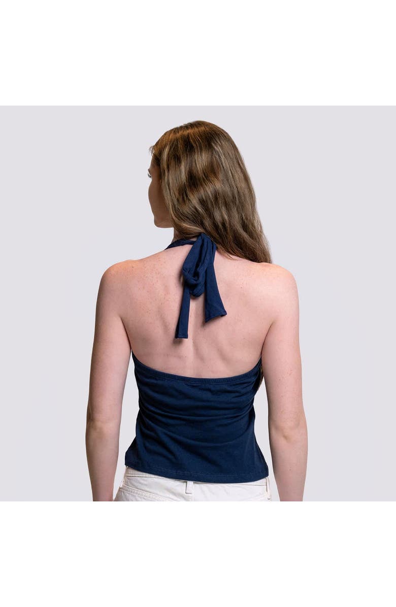 LUSSO Women's Lusso Navy Boston Red Sox Noelle V-Neck Tank Top, Alternate, color, Navy