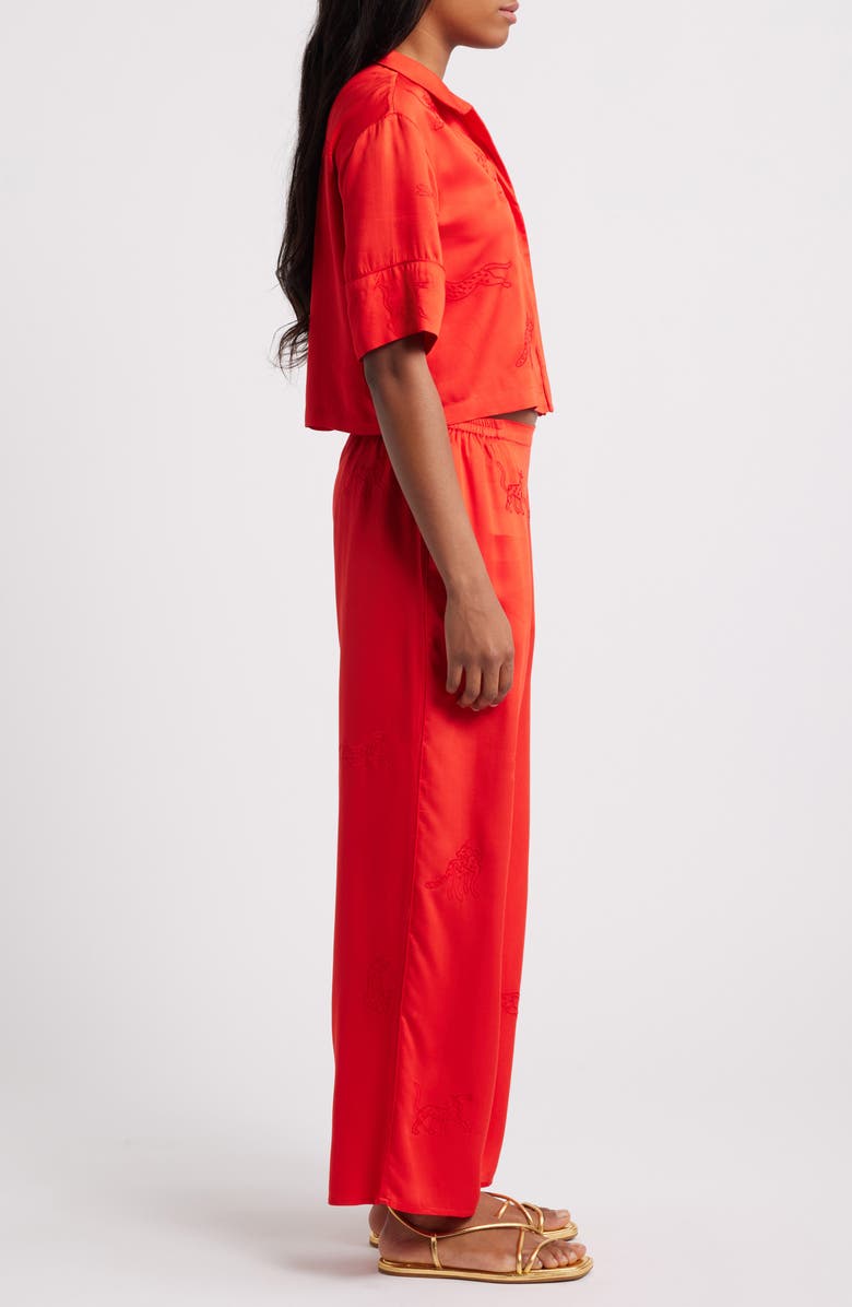 Sani Embroidered Lounge Set, Alternate, color, Red