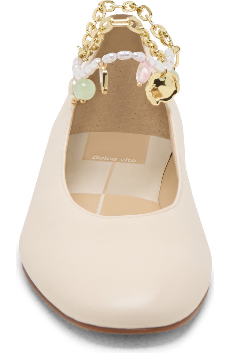 Dolce Vita Baiden Ankle Strap Flat, Alternate, color, Bone Leather