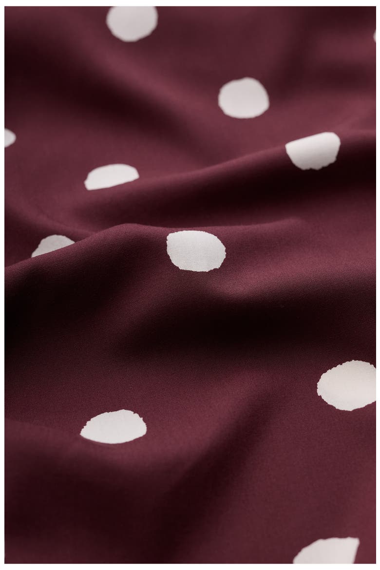 Tilly Polka Dot Midi Dress, Alternate, color, SPOT CACAO