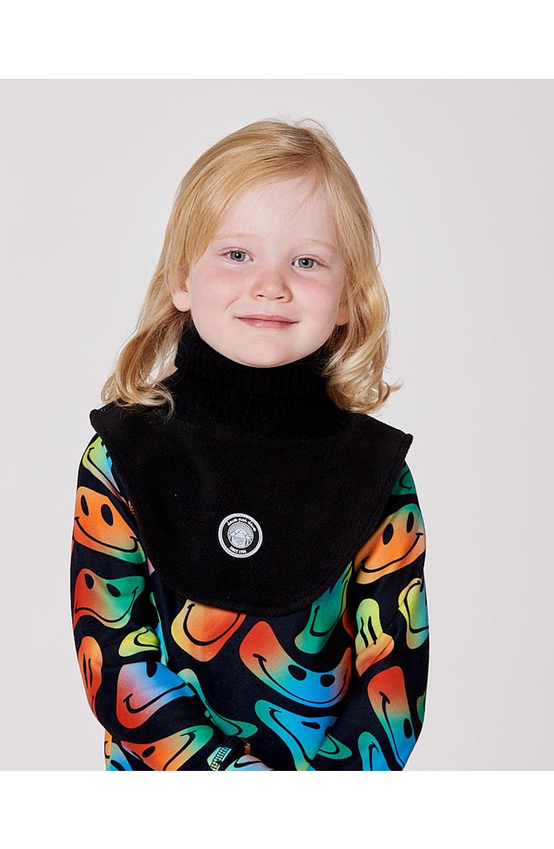 Deux par Deux Kids Gender Inclusive Brushed Jersey Balaclava, Main, color, Black