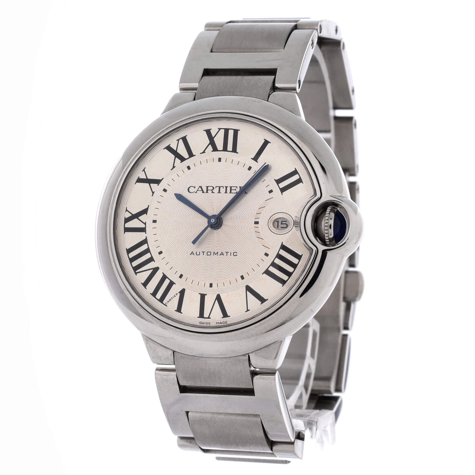 Ballon Bleu de Cartier Automatic Watch Stainless Steel 42, Alternate, color, Metallic Silver