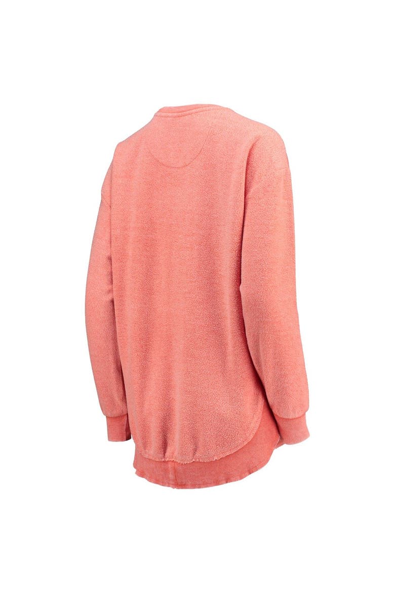 Women's Pressbox Orange Clemson Tigers Ponchoville Pullover Sweatshirt, Alternate, color, Orange