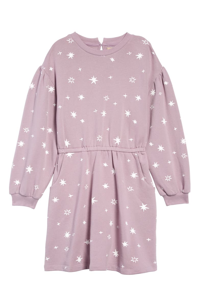 Peek Aren't You Curious Kirsten Star Sweatshirt Dress, Main, color,