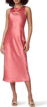 PAIGE Aurem Cutout Silk Dress