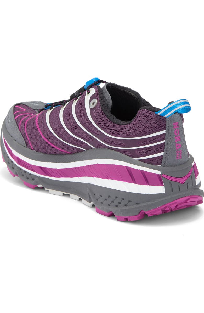 HOKA Stinson Evo OG Running Shoe, Alternate, color, Aubergine / Fuchsia
