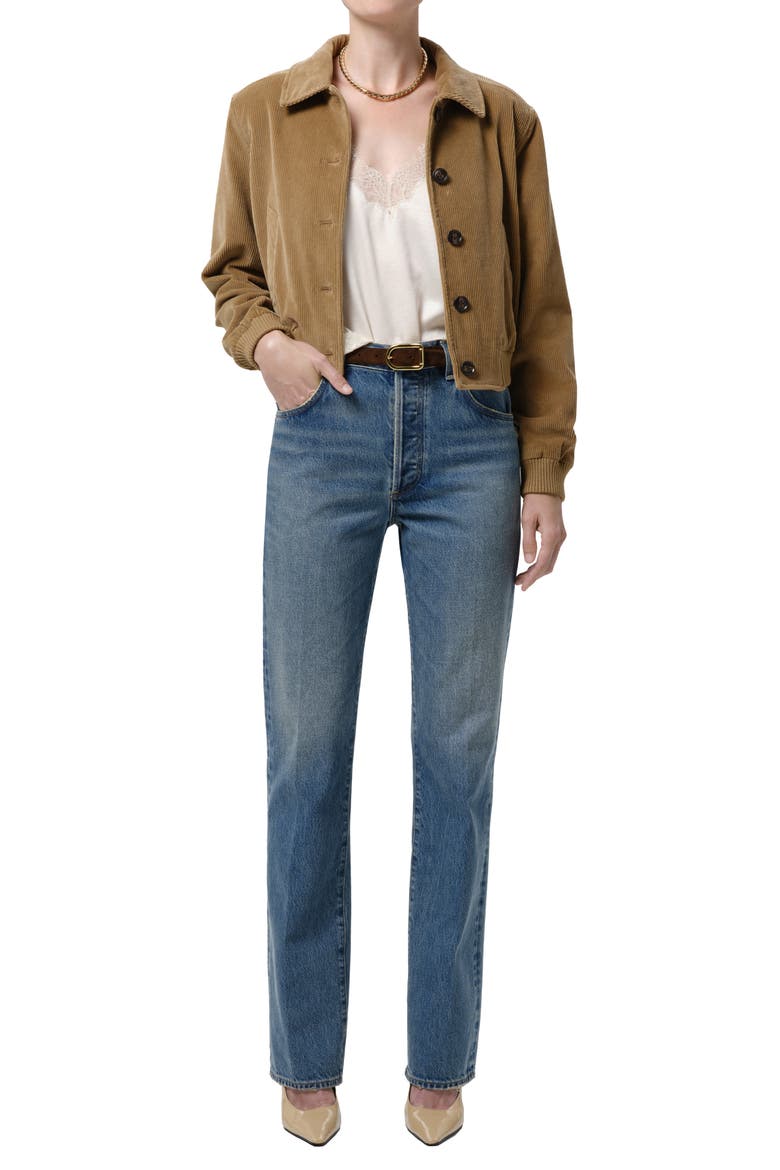 90s High Waist Straight Leg Jeans, Alternate, color, DIRTY MARTINI MD VINT IND