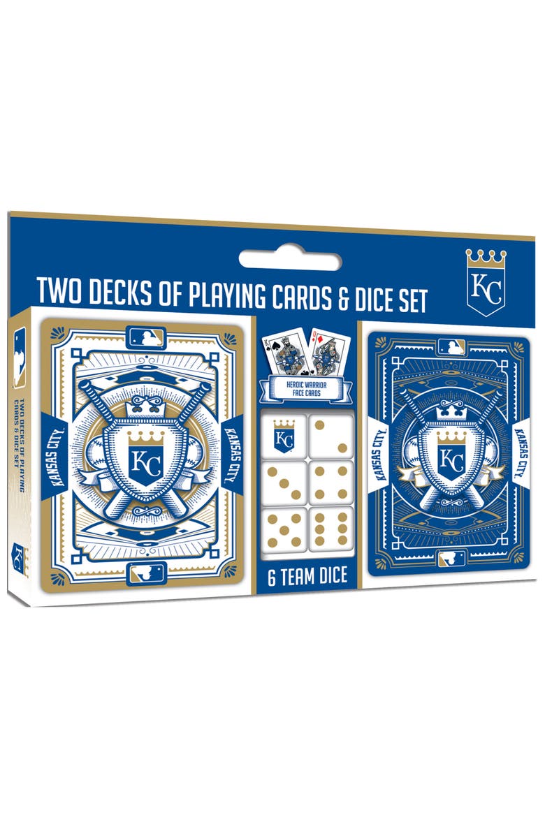 Kansas City Royals Playing Cards & Dice, Main, color, Multicolor