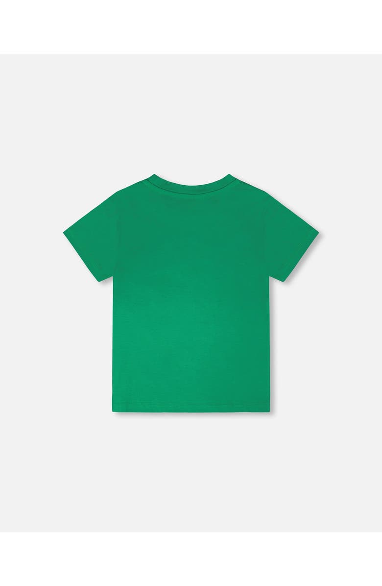 Deux par Deux Graphic Organic Cotton Jersey T-Shirt, Alternate, color, Green