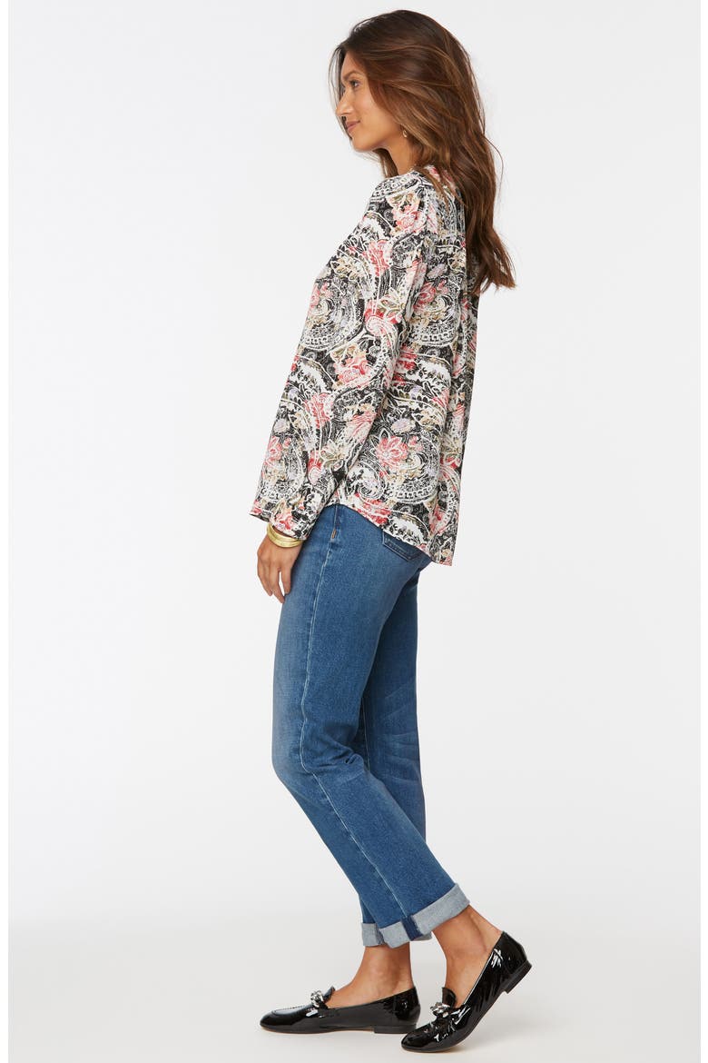 Smock Detail Long Sleeve Top, Alternate, color, HAYWARD PAISLEY