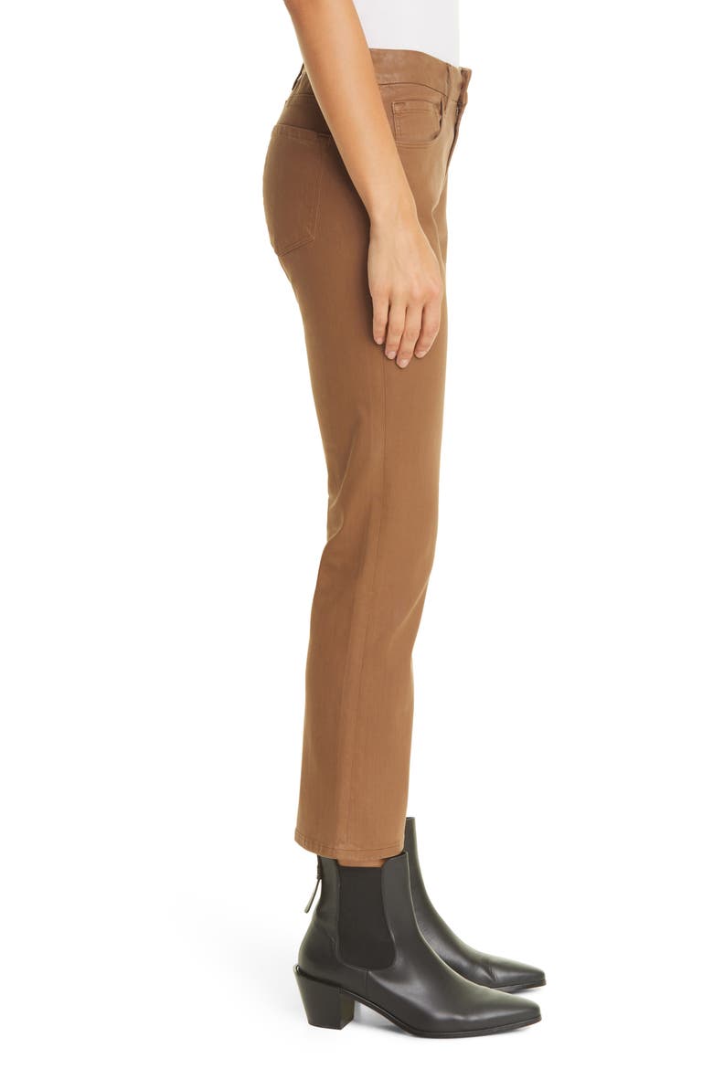 Le Crop Coated Mini Bootcut Jeans, Alternate, color, VICUNA