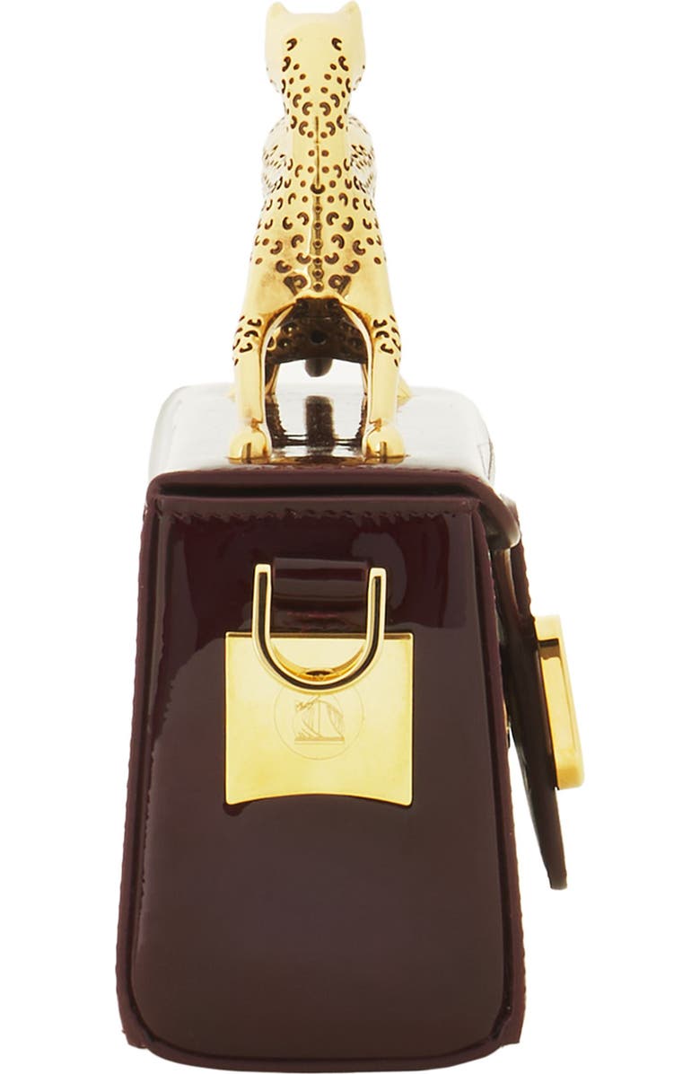 Lanvin Pencil Cat Nano Patent Leather Bag, Alternate, color,