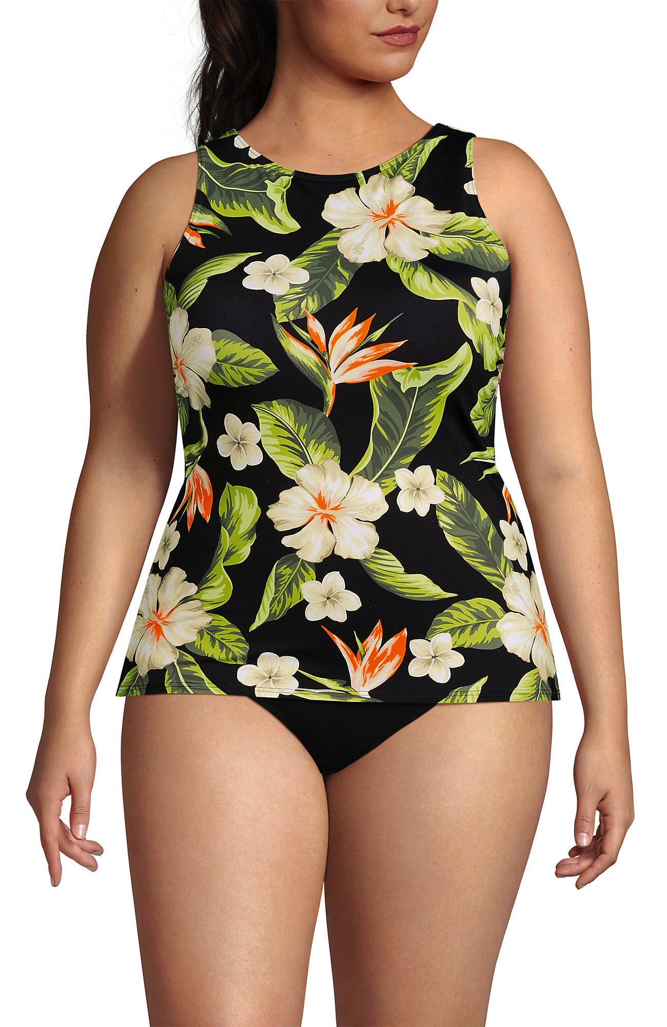 Hibiscus Floral/Black