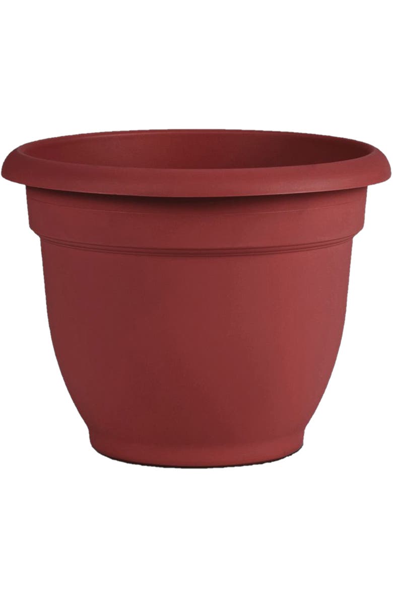 Bloem Ariana Pot Planter 12 Inch Burnt Red Resin Pot, Selfwatering, 3 Gallon, Main, color, Red