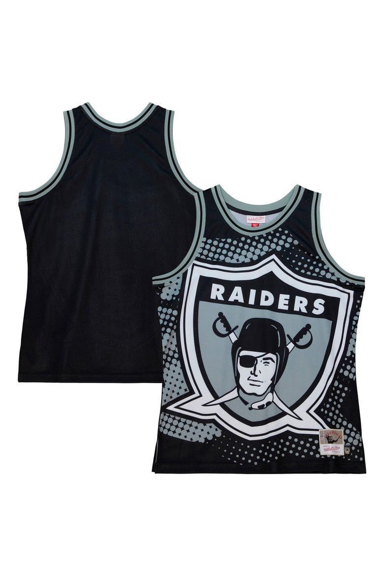 Men's Mitchell & Ness Black Las Vegas Raiders Big Face 7.0 Fashion Tank Top, Main, color, Black